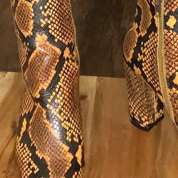 Steve Madden - Faux Snake Bootie - Picture 1 of 5